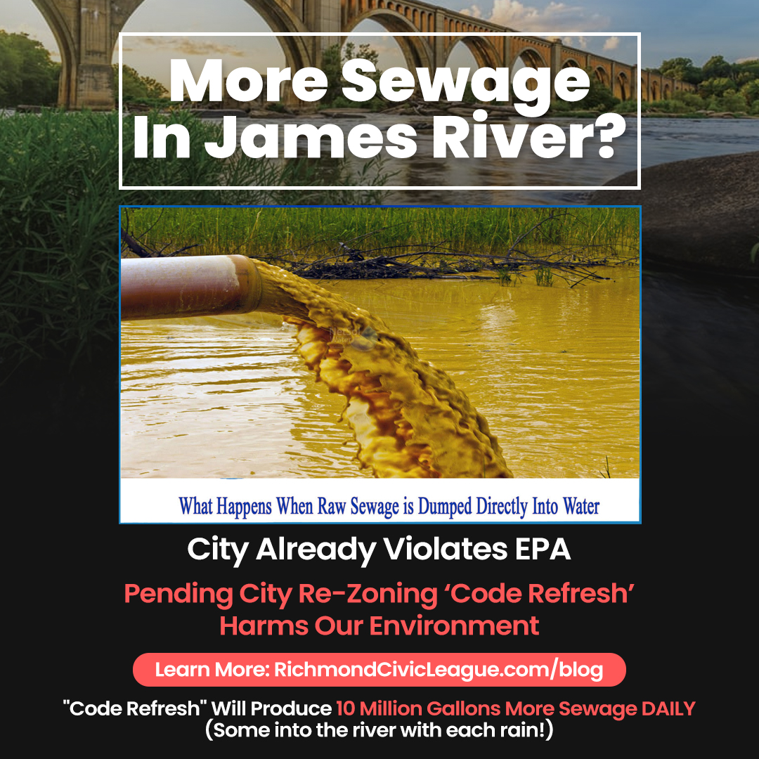 Code Refresh DUMPS MORE SEWAGE in the James!